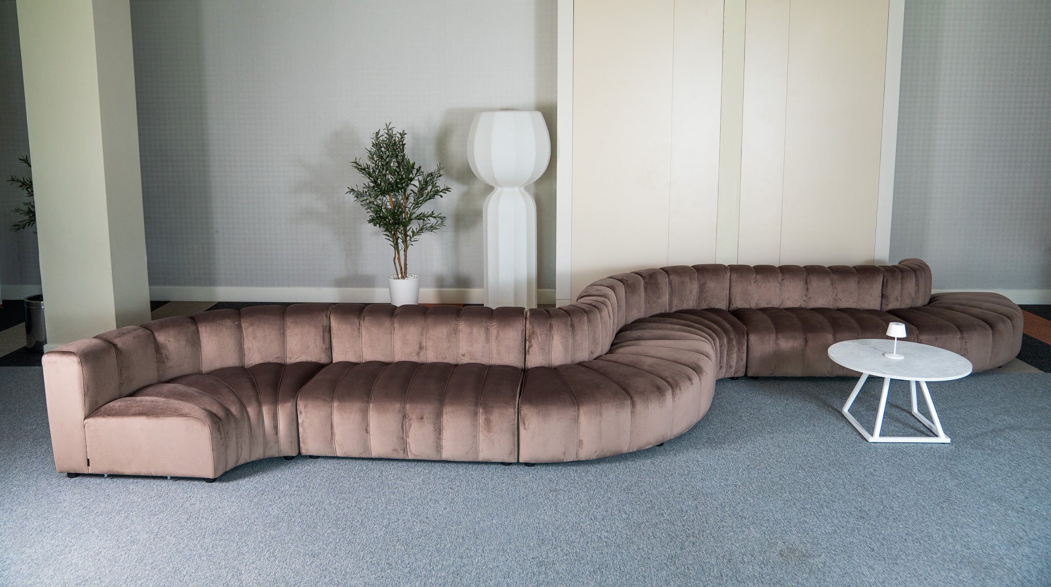 Cosmo Double S-shape 10-seater (Truffle Brown) Desert River Rentals